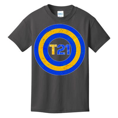 Captain T21 Shield - Down Syndrome Awareness Kids T-Shirt