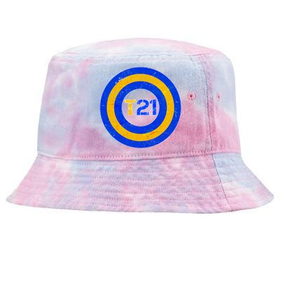 Captain T21 Shield - Down Syndrome Awareness Tie-Dyed Bucket Hat