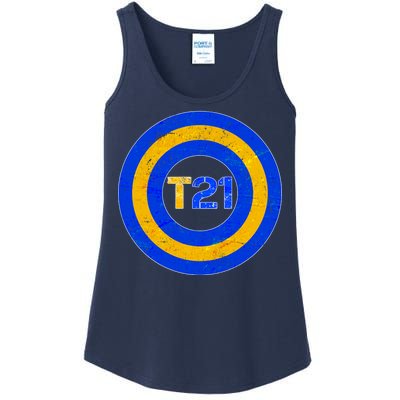 Captain T21 Shield - Down Syndrome Awareness Ladies Essential Tank