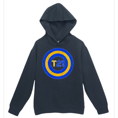 Captain T21 Shield - Down Syndrome Awareness Urban Pullover Hoodie