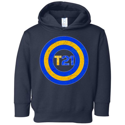 Captain T21 Shield - Down Syndrome Awareness Toddler Hoodie