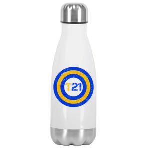 Captain T21 Shield - Down Syndrome Awareness Stainless Steel Insulated Water Bottle