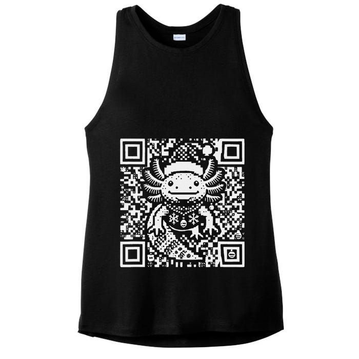 Christmas Axolotl Qr Code Ugly Ladies PosiCharge Tri-Blend Wicking Tank