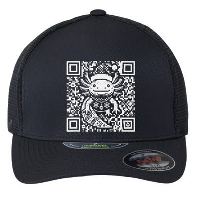 Christmas Axolotl Qr Code Ugly Flexfit Unipanel Trucker Cap