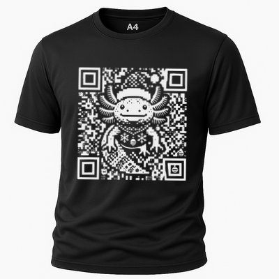 Christmas Axolotl Qr Code Ugly Performance Shirt