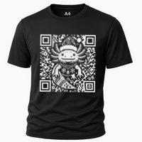 Christmas Axolotl Qr Code Ugly Performance Shirt