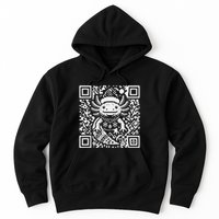 Christmas Axolotl Qr Code Ugly Hoodie