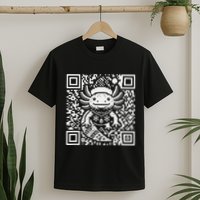 Christmas Axolotl Qr Code Ugly T-Shirt
