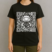 Christmas Axolotl Qr Code Ugly T-Shirt