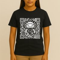 Christmas Axolotl Qr Code Ugly T-Shirt