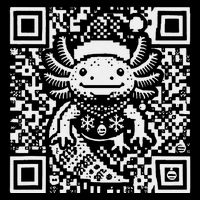 Christmas Axolotl Qr Code Ugly T-Shirt