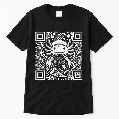 Christmas Axolotl Qr Code Ugly Tall T-Shirt