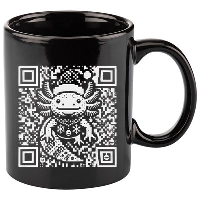 Christmas Axolotl Qr Code Ugly 11oz C Handle Ceramic Mug