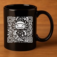 Christmas Axolotl Qr Code Ugly 11oz C Handle Ceramic Mug