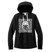 Christmas Axolotl Qr Code Ugly Women's Fleece Hoodie