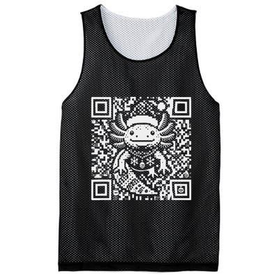 Christmas Axolotl Qr Code Ugly Mesh Reversible Basketball Jersey Tank