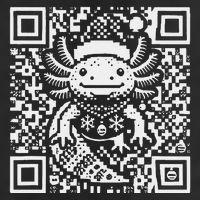 Christmas Axolotl Qr Code Ugly 25L Jumbo Tote