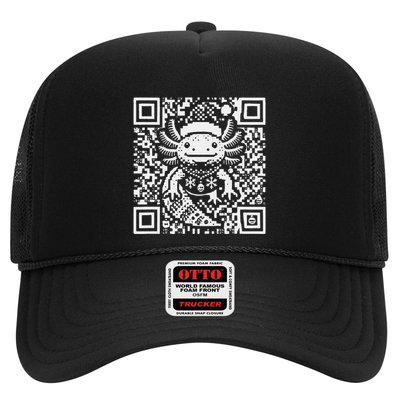Christmas Axolotl Qr Code Ugly Trucker Hat