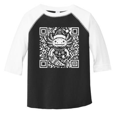 Christmas Axolotl Qr Code Ugly Toddler Fine Jersey T-Shirt