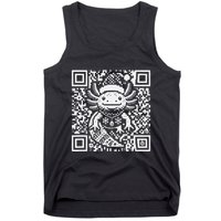 Christmas Axolotl Qr Code Ugly Tank Top