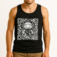 Christmas Axolotl Qr Code Ugly Tank Top