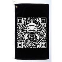 Christmas Axolotl Qr Code Ugly Golf Towel