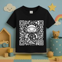 Christmas Axolotl Qr Code Ugly Toddler T-Shirt