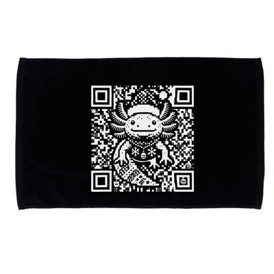 Christmas Axolotl Qr Code Ugly Microfiber Hand Towel