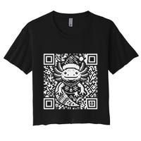 Christmas Axolotl Qr Code Ugly Crop Top
