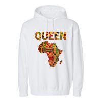 Cool African Queen Art Kente Cloth Africa Ghana Garment-Dyed Fleece Hoodie