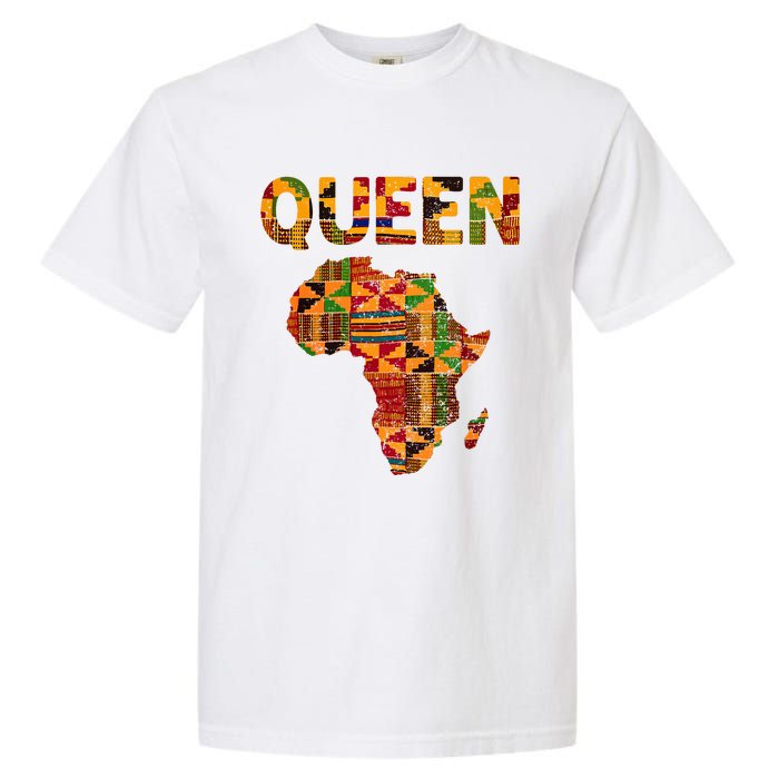 Cool African Queen Art Kente Cloth Africa Ghana Garment-Dyed Heavyweight T-Shirt