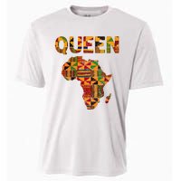 Cool African Queen Art Kente Cloth Africa Ghana Cooling Performance Crew T-Shirt