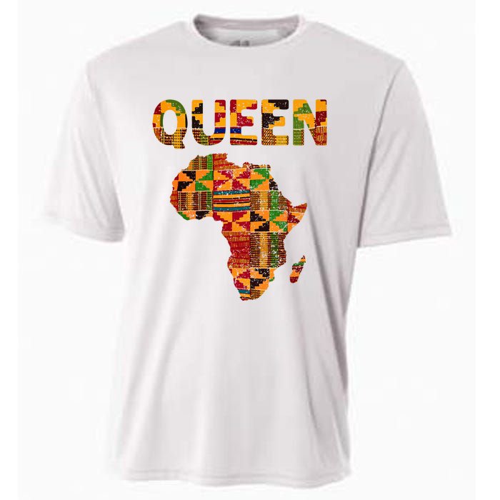 Cool African Queen Art Kente Cloth Africa Ghana Cooling Performance Crew T-Shirt