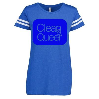 CLEAN AND QUEER Enza Ladies Jersey Football T-Shirt