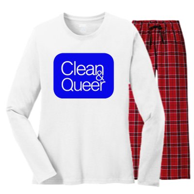 CLEAN AND QUEER Women's Long Sleeve Flannel Pajama Set 