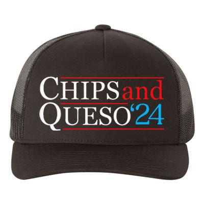 Chips And Queso 2024 Funny Political Election Foodie Yupoong Adult 5-Panel Trucker Hat