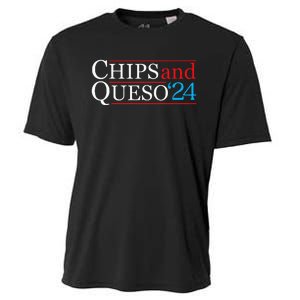 Chips And Queso 2024 Funny Political Election Foodie Cooling Performance Crew T-Shirt