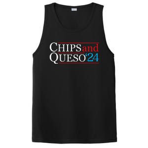 Chips And Queso 2024 Funny Political Election Foodie PosiCharge Competitor Tank