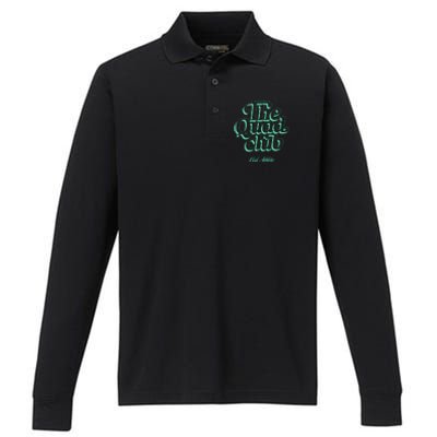 Club Athletic Quad Club Performance Long Sleeve Polo