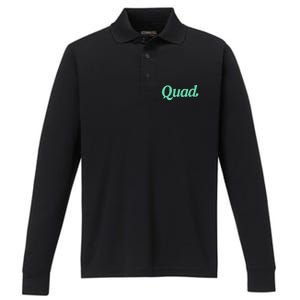 Club Athletic Quad Club Performance Long Sleeve Polo