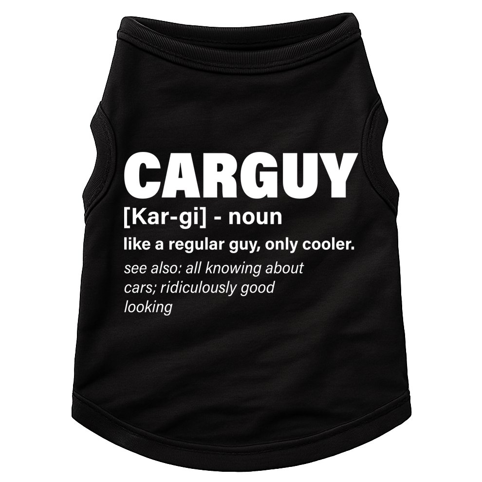 Car Guy Definition Classic Funny Doggie Tank
