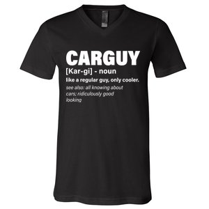 Car Guy Definition Classic Funny V-Neck T-Shirt