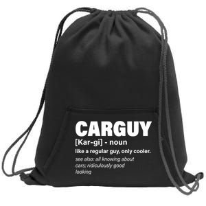 Car Guy Definition Classic Funny Sweatshirt Cinch Pack Bag