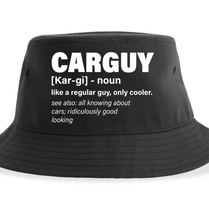 Car Guy Definition Classic Funny Sustainable Bucket Hat