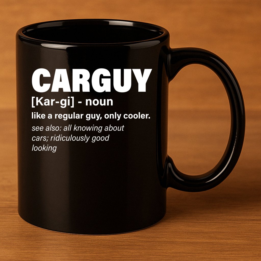 Car Guy Definition Classic Funny 11oz C Handle Ceramic Mug