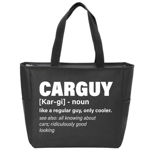 Car Guy Definition Classic Funny Zip Tote Bag