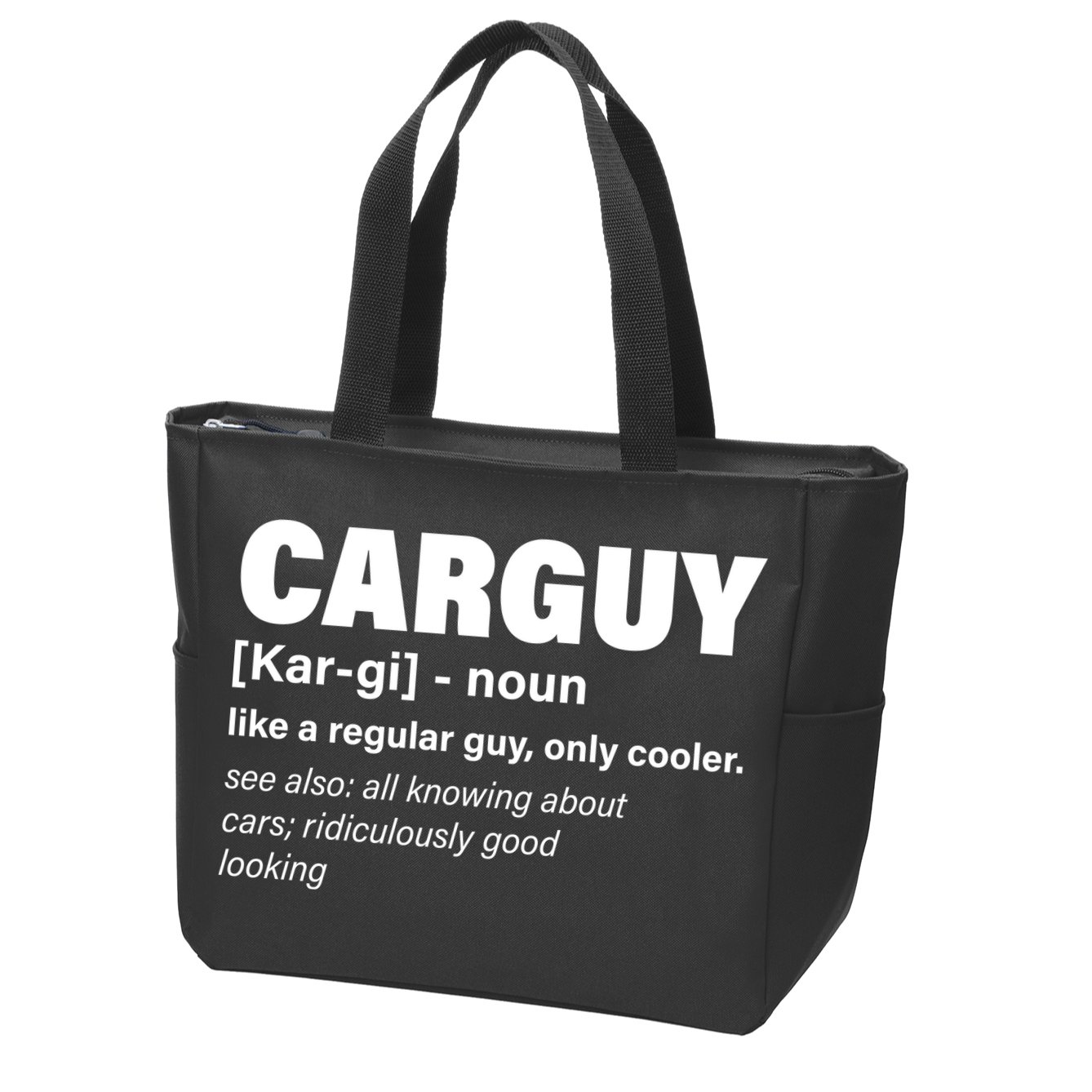 Car Guy Definition Classic Funny Zip Tote Bag