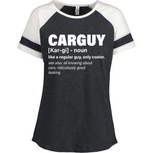 Car Guy Definition Classic Funny Enza Ladies Jersey Colorblock Tee