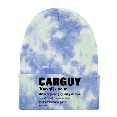 Car Guy Definition Classic Funny Tie Dye 12in Knit Beanie