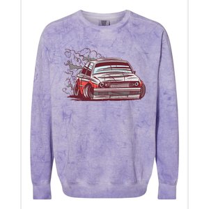 Car Motorsport Drifting Colorblast Crewneck Sweatshirt